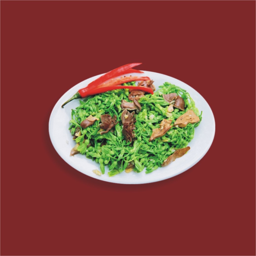 Hoa lý xào mề gà