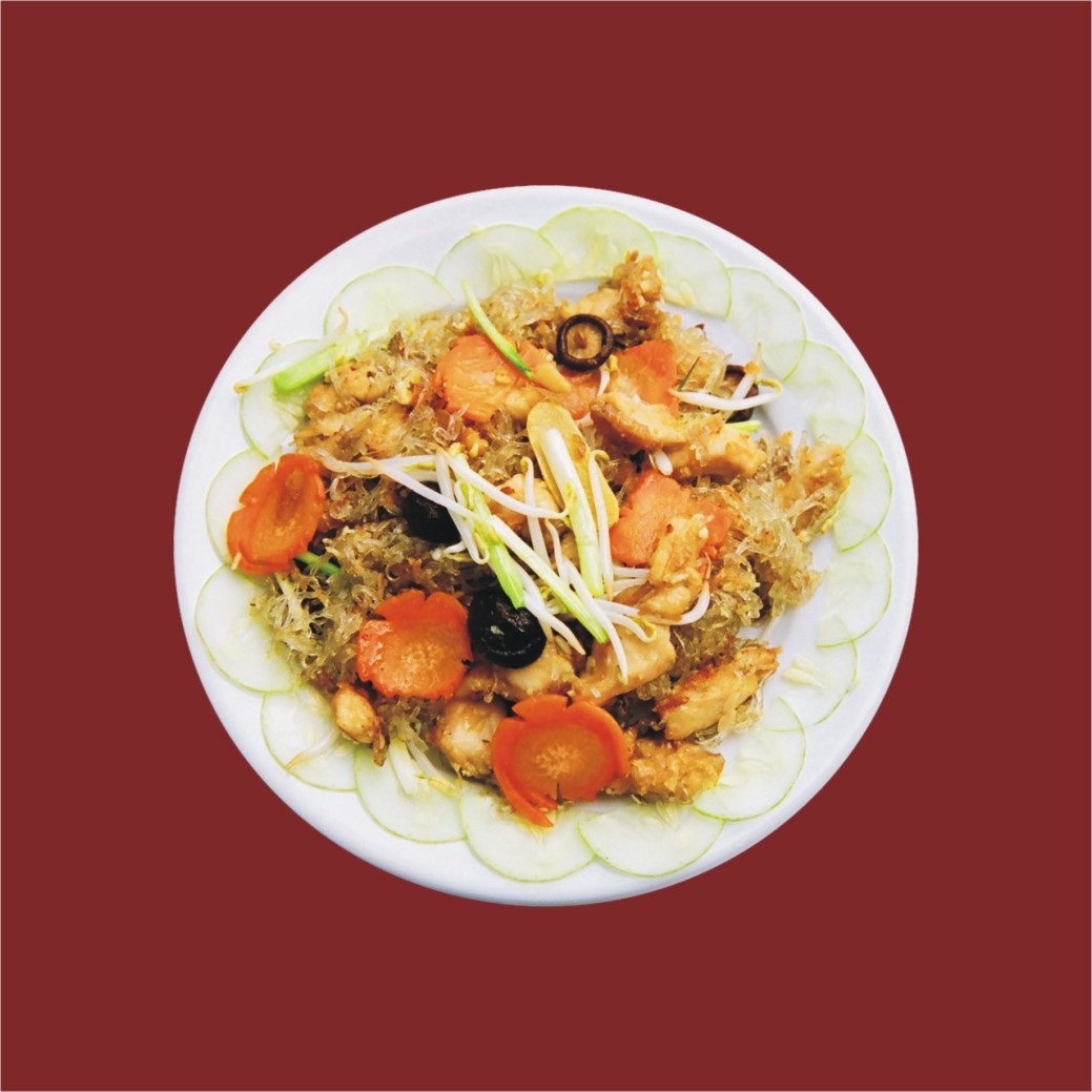 Miến xào lòng mề
